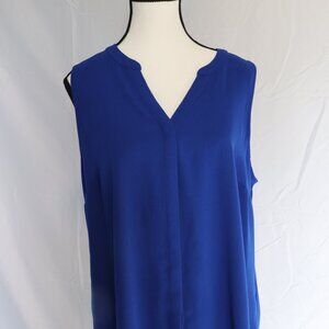 Blue Sleeveless blouse